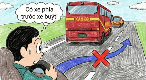 Minh họa vượt xe