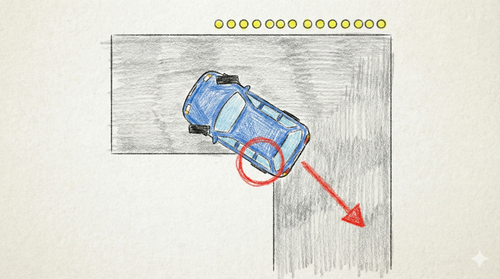 Minh họa sửa sai khi leo lề